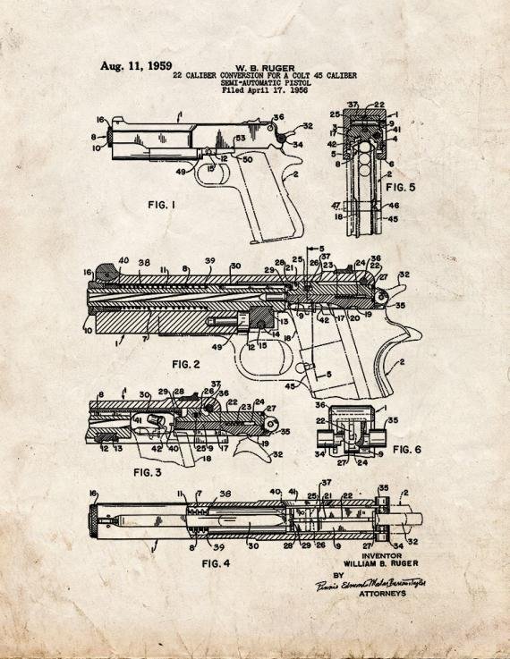 Patent Blueprint 2871 1 12 A4 Photo Print