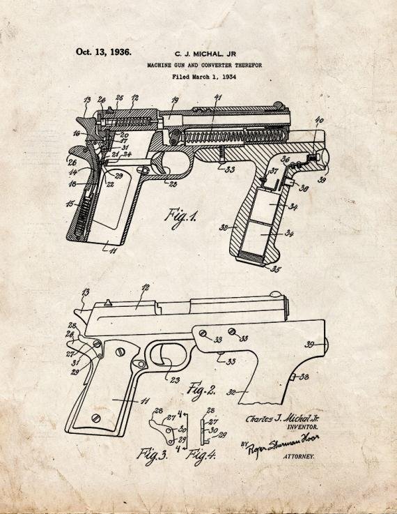 Patent Blueprint 2872 1 12 A4 Photo Print