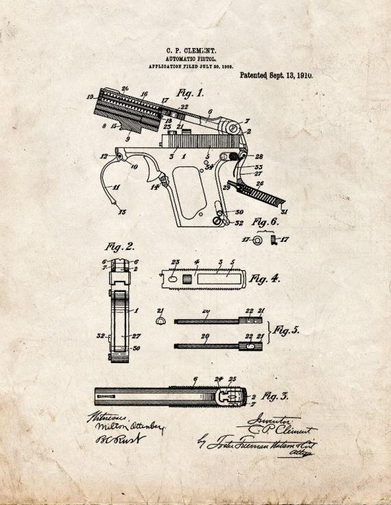 Patent Blueprint 2874 1 12 A4 Photo Print