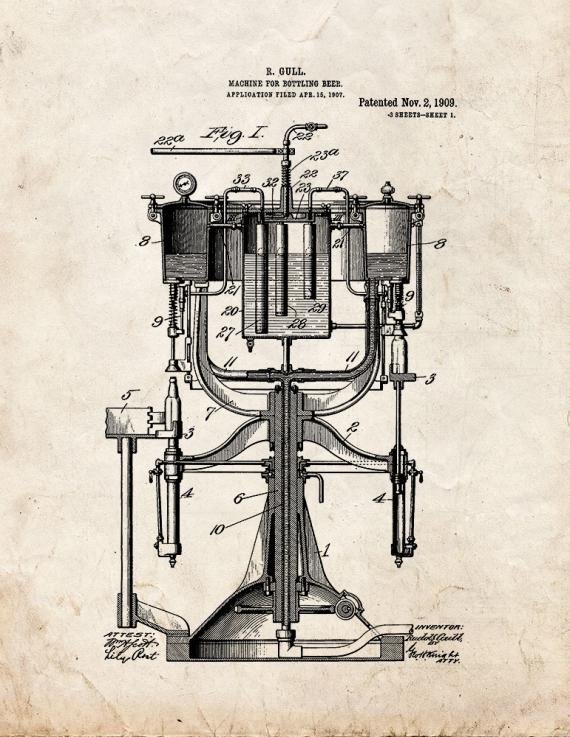 Patent Blueprint 2888 1 12 A4 Photo Print