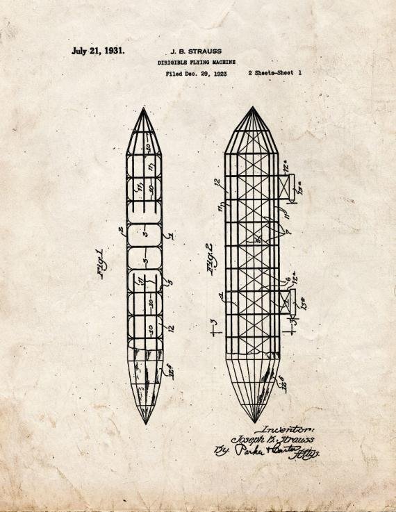 Patent Blueprint 289 1 12 A4 Photo Print