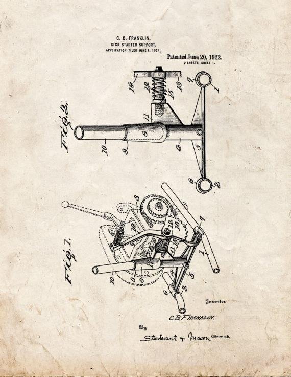 Patent Blueprint 2891 1 12 A4 Photo Print