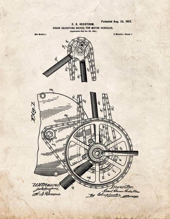 Patent Blueprint 2892 1 12 A4 Photo Print