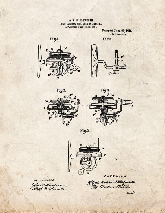 Patent Blueprint 2895 1 12 A4 Photo Print