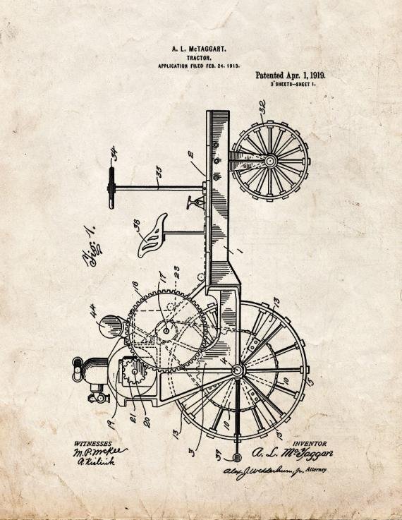 Patent Blueprint 2896 1 12 A4 Photo Print