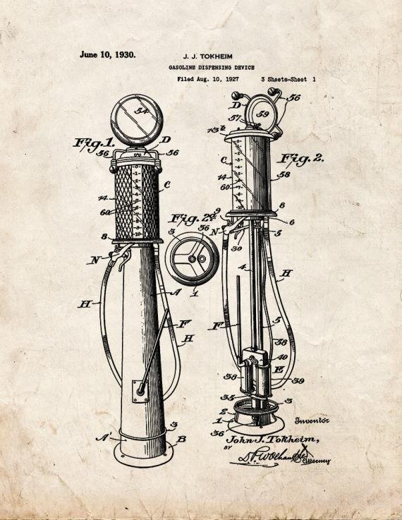 Patent Blueprint 2898 1 12 A4 Photo Print