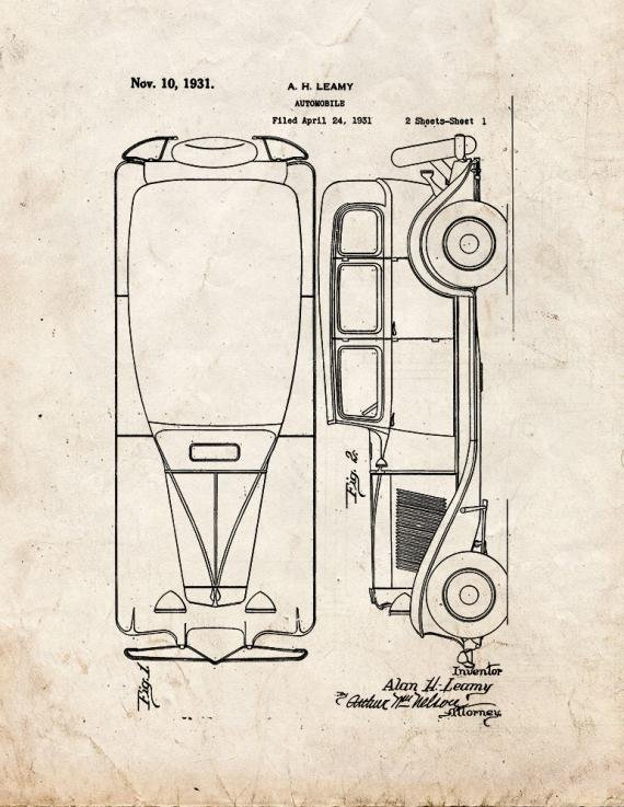Patent Blueprint 2900 1 12 A4 Photo Print