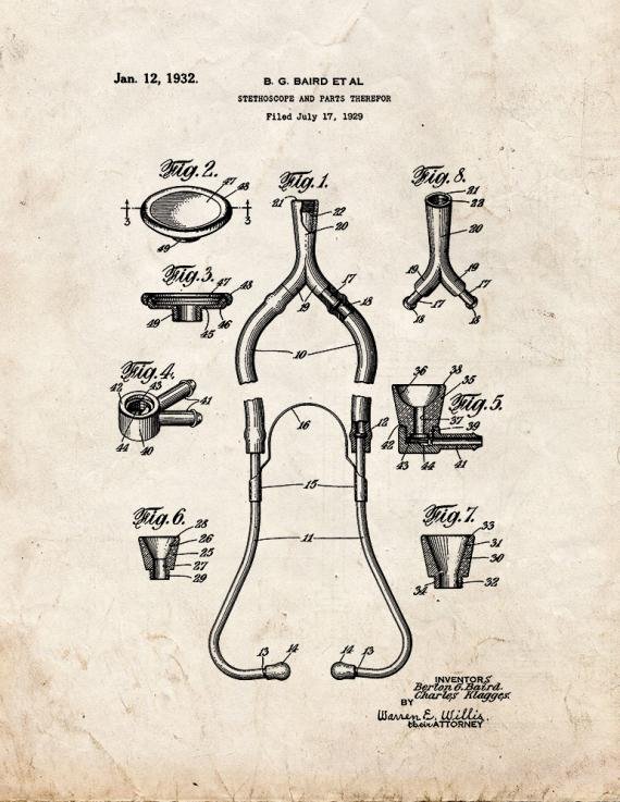 Patent Blueprint 2902 1 12 A4 Photo Print