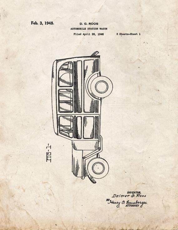 Patent Blueprint 2905 1 12 A4 Photo Print