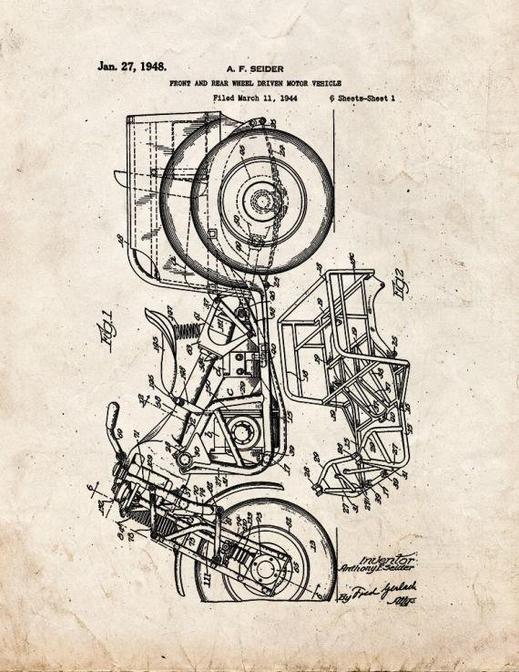 Patent Blueprint 2906 1 12 A4 Photo Print