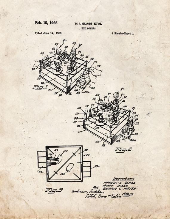 Patent Blueprint 2910 1 12 A4 Photo Print