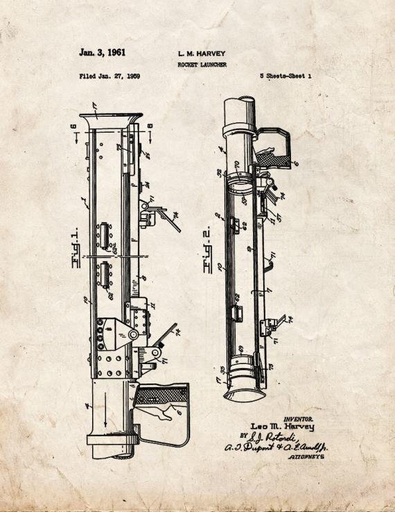 Patent Blueprint 2911 1 12 A4 Photo Print
