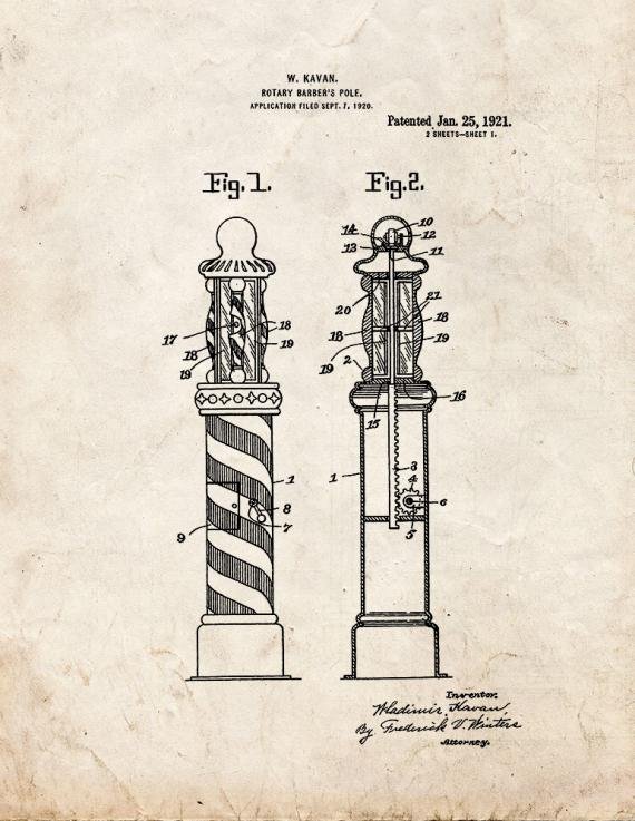 Patent Blueprint 2914 1 12 A4 Photo Print