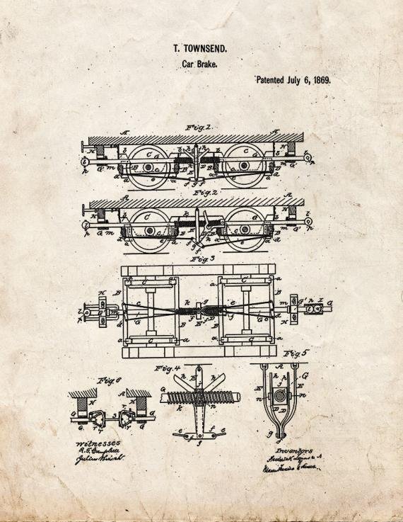 Patent Blueprint 2917 1 12 A4 Photo Print