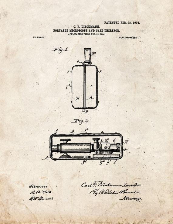 Patent Blueprint 2919 1 12 A4 Photo Print