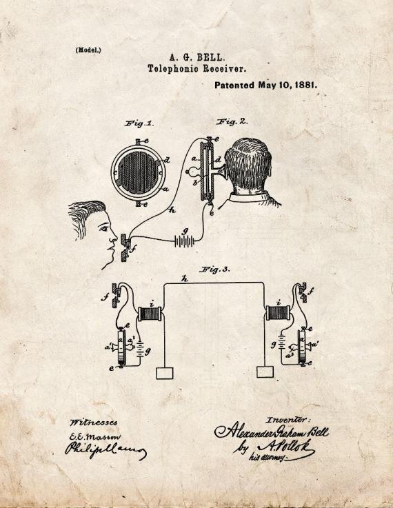Patent Blueprint 2923 1 12 A4 Photo Print