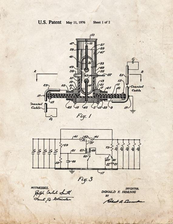 Patent Blueprint 2929 2 12 A4 Photo Print