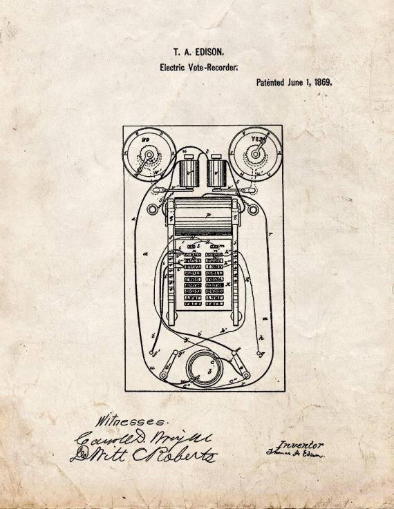 Patent Blueprint 2930 1 12 A4 Photo Print