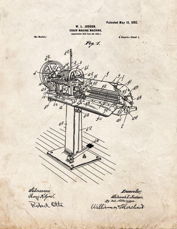 Patent Blueprint 2937 1 12 A4 Photo Print