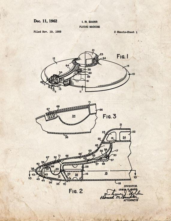 Patent Blueprint 2944 1 12 A4 Photo Print