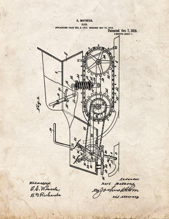 Patent Blueprint 2946 1 12 A4 Photo Print