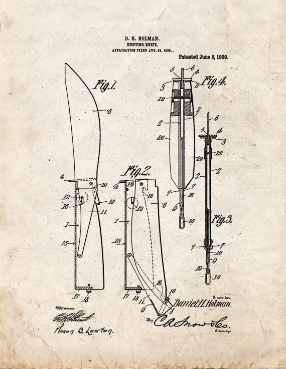 Patent Blueprint 2959 1 12 A4 Photo Print