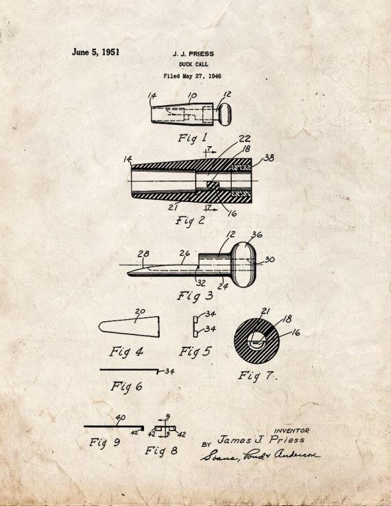 Patent Blueprint 296 1 12 A4 Photo Print