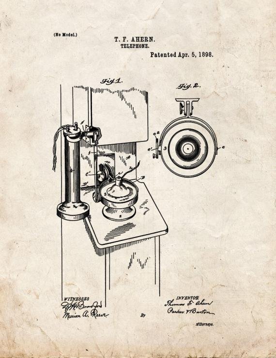 Patent Blueprint 2962 1 12 A4 Photo Print