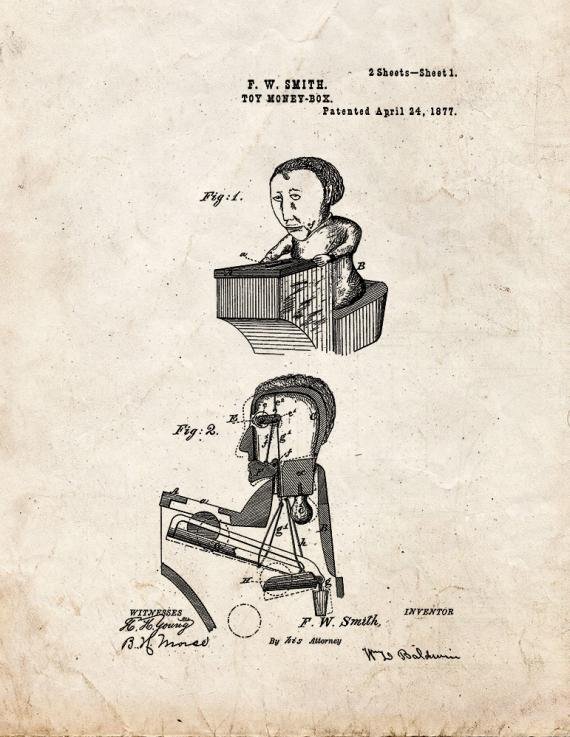 Patent Blueprint 2968 1 12 A4 Photo Print