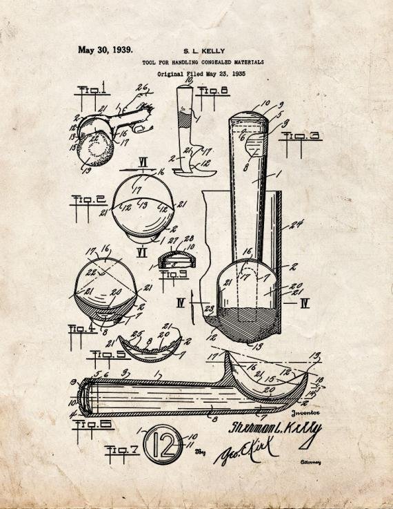 Patent Blueprint 2972 1 12 A4 Photo Print