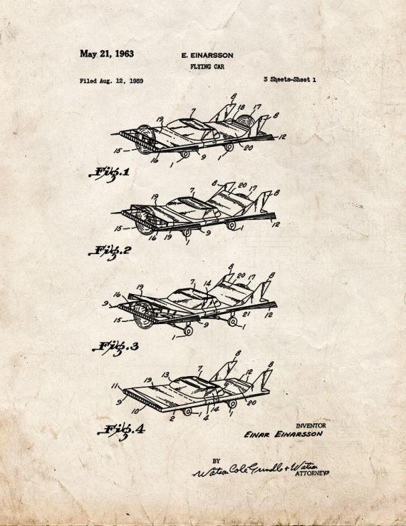 Patent Blueprint 2974 1 12 A4 Photo Print