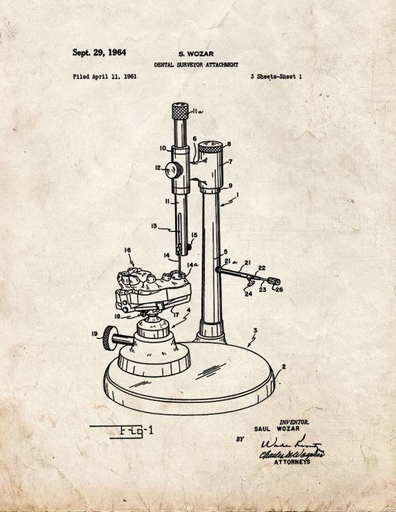 Patent Blueprint 2982 1 12 A4 Photo Print
