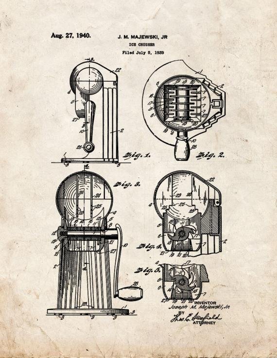Patent Blueprint 2984 1 12 A4 Photo Print