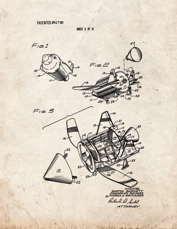 Patent Blueprint 2998 2 12 A4 Photo Print