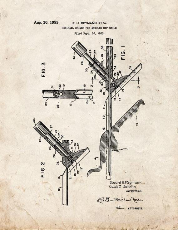 Patent Blueprint 3009 1 12 A4 Photo Print