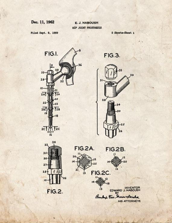 Patent Blueprint 3010 1 12 A4 Photo Print