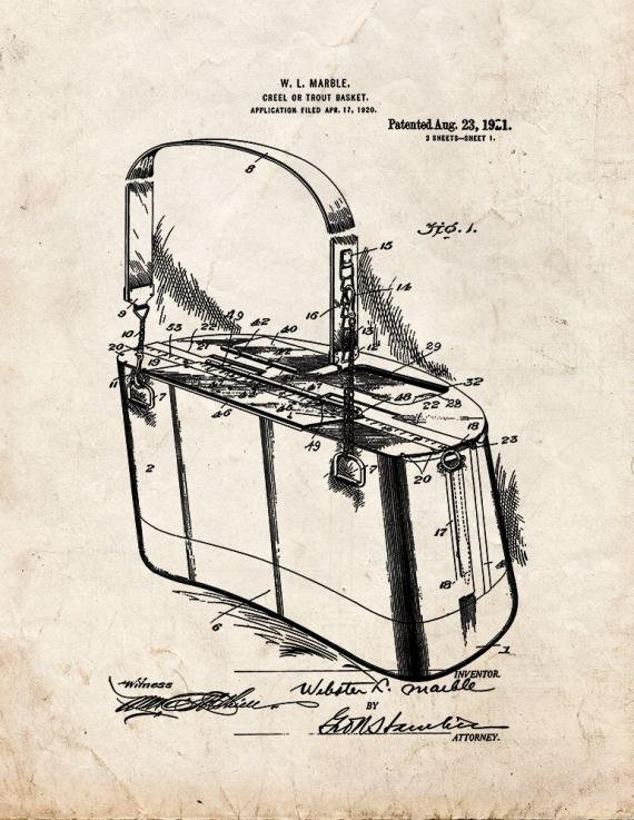 Patent Blueprint 3022 1 12 A4 Photo Print