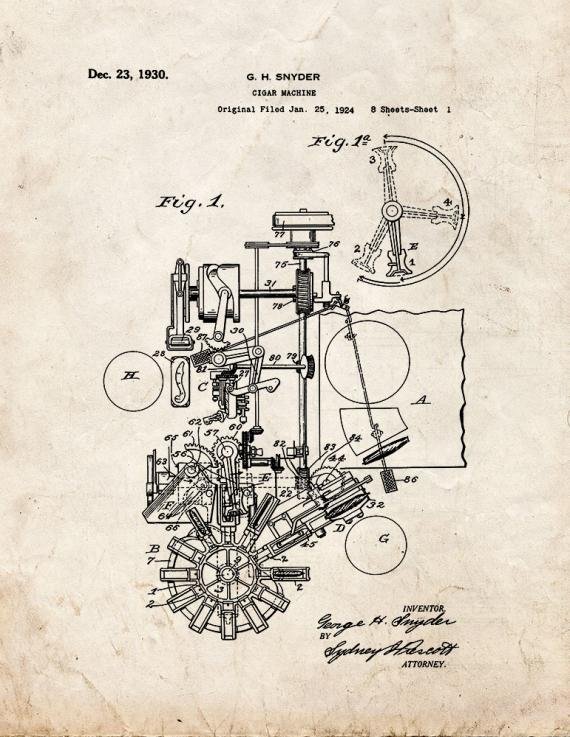 Patent Blueprint 3038 1 12 A4 Photo Print