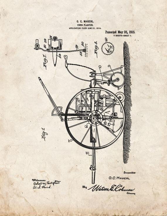 Patent Blueprint 3039 1 12 A4 Photo Print