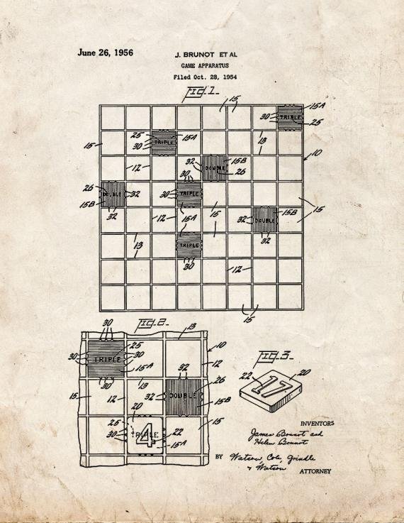 Patent Blueprint 304 1 12 A4 Photo Print