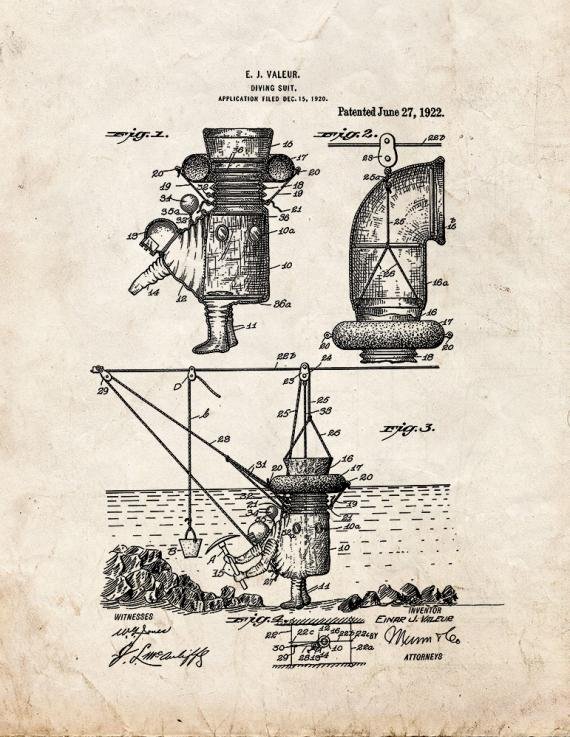 Patent Blueprint 3040 1 12 A4 Photo Print