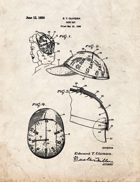 Patent Blueprint 3046 1 12 A4 Photo Print