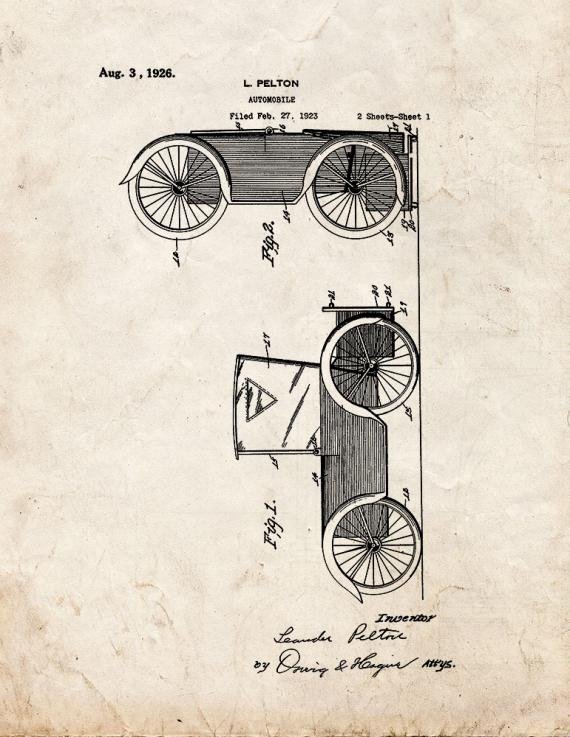 Patent Blueprint 3052 1 12 A4 Photo Print