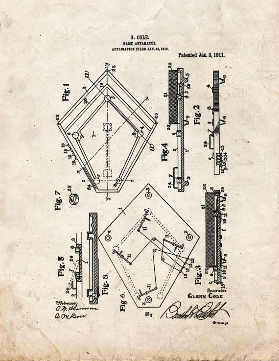 Patent Blueprint 3063 1 12 A4 Photo Print