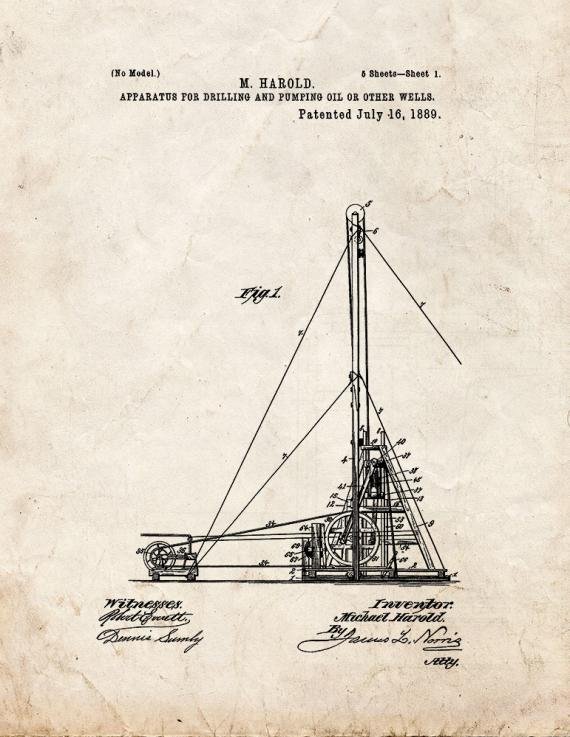Patent Blueprint 3069 1 12 A4 Photo Print