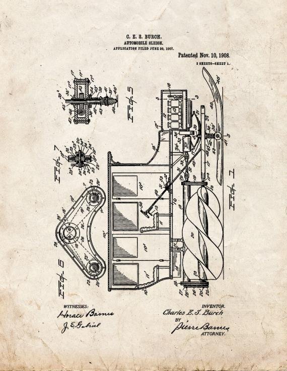 Patent Blueprint 3077 1 12 A4 Photo Print