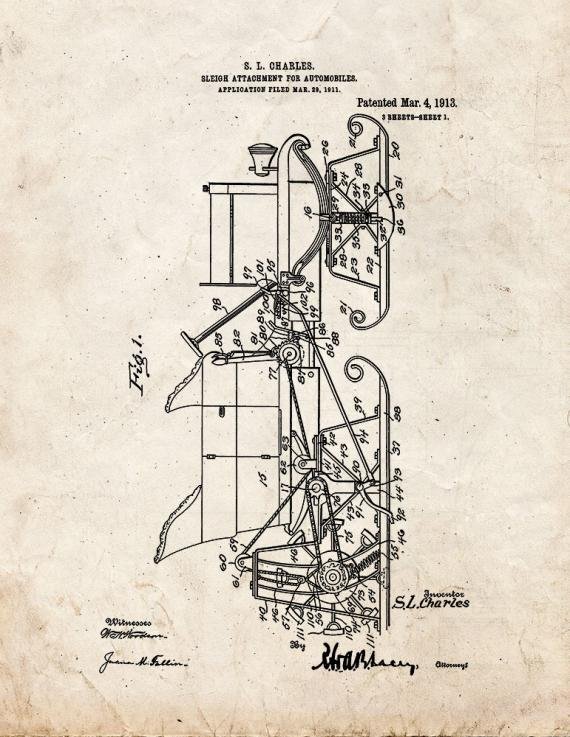 Patent Blueprint 3080 1 12 A4 Photo Print