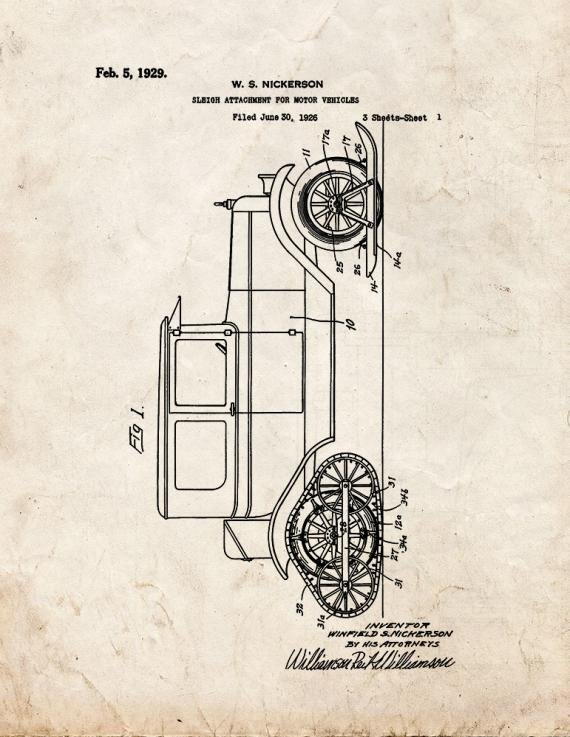 Patent Blueprint 3083 1 12 A4 Photo Print