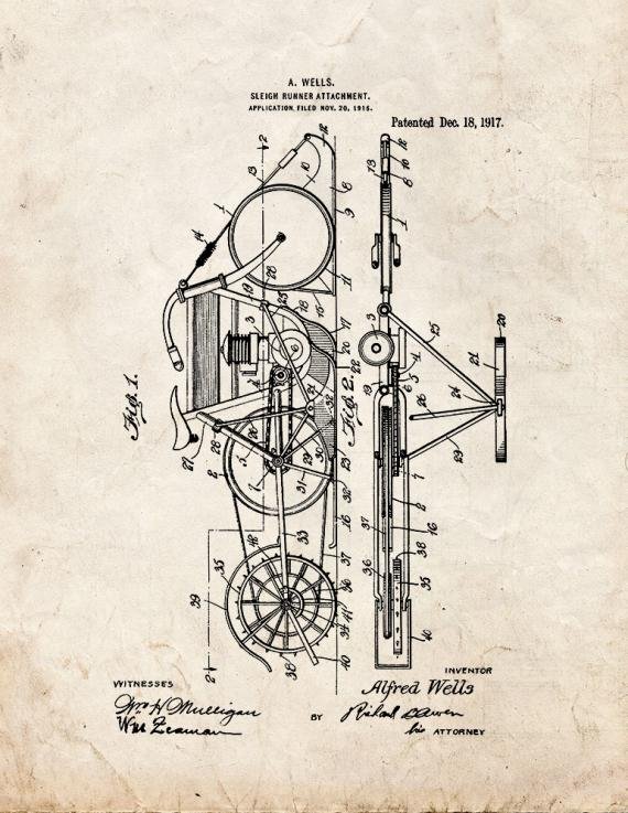 Patent Blueprint 3084 1 12 A4 Photo Print