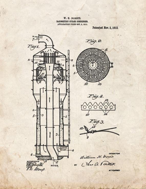 Patent Blueprint 3089 1 12 A4 Photo Print